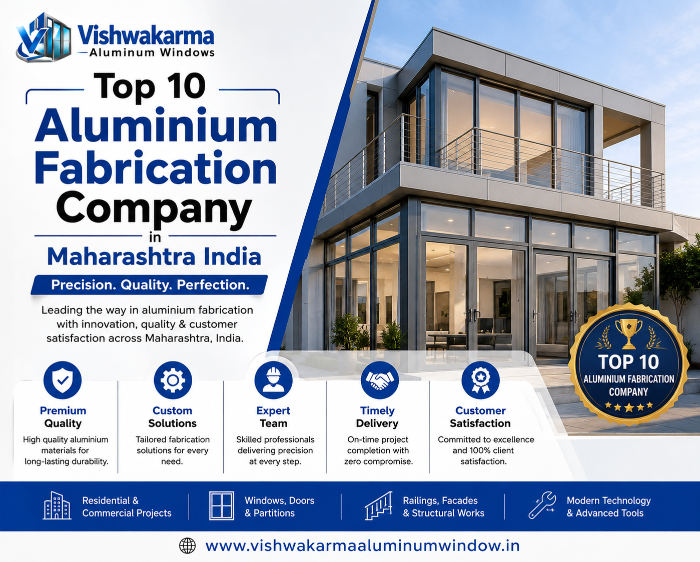 Top 10 Aluminium Fabrication Company in Maharashtra India